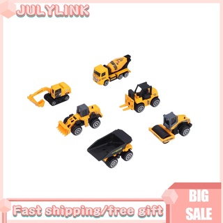 Julylink construcción vehículo juguetes conjunto de aleación camiones modelo tanque camión excavadora coches Playset (1)