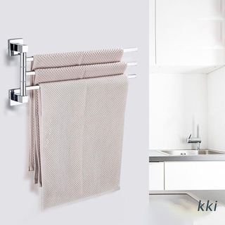 kki. 2/3/4 toallero montado en la pared giratorio de acero inoxidable ahorro de espacio estantes de almacenamiento para baño dormitorio cocina