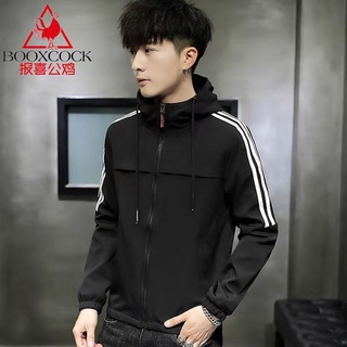 High quality Spring and autumn Korean fashion men casual jacket hooded jacket