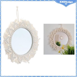 espejo de pared espejo de maquillaje vestidor baño mimbre espejo de pared b dia 40cm