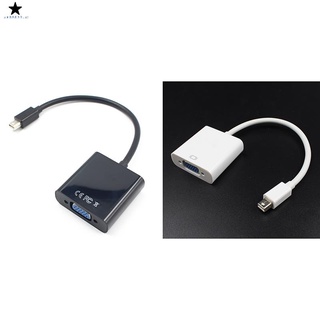 para macbook air pro imac mac mini thunderbolt mini displayport displayport mini dp a vga cable adaptador 1080p (negro)