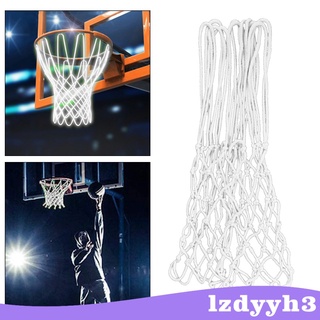 [precio De actividad] Durable baloncesto aro red resistente noche brillo 12 bucles malla (1)