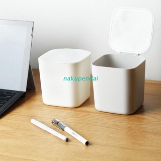 nak mini papelera de escritorio puede papelera de mesa con tapa encimera cesta de basura papelera barril de basura en casa oficina escritorio decoración (1)