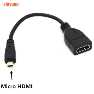 Cable Adaptador Xinyuan/convertidor Micro Hdmi Macho Tipo D a Hdmi hembra 1080p