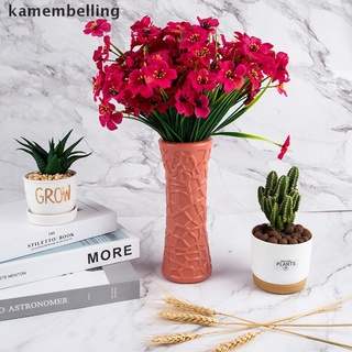 [kam] Jarrón de imitación de plástico nórdico, diseño de flores, decoración del hogar.