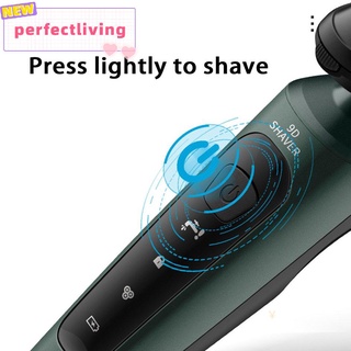 【perfectliving】Rechargeable Electric Shaver Electric Beard Shaver Men Shaver Beard Shaver