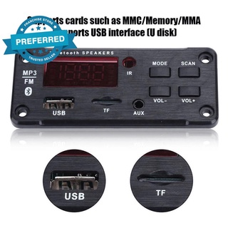 Placa decodificadora inalámbrica Bluetooth MP3 WMA Audio USB TF Radio para coche módulo L4Q6