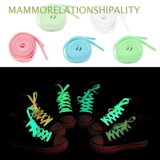 MAMMORELATIONSHIPALITY 1 Pair Luminous Shoelace Cool Shoelaces Strings Flat Shoelaces Sport Newest Boots fluorescent Glow In The Dark/Multicolor