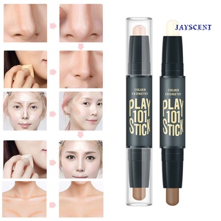 (Jayscent) Dual-ended Face Eye Foundation Concealer Highlighter Stick Facial Contour Pen