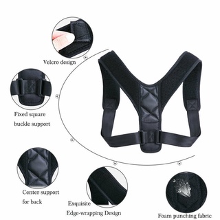 cinturón de corrección de espalda transpirable ajustable corrección de postura