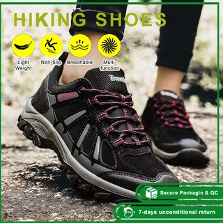 Zapatos de senderismo Burdeos Granate Negro Deportes de mujer Senderismo al aire libre Correr Trekking Trail Zapatillas