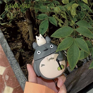 ATWOOD Cartoon for Airpods Cases Shockproof Earphone Cases Anime Totoro Wireless Earphone Cute Airpods For Airpods 1 2 Silicone for Airpods pro 3 Bluetooth Headset Case