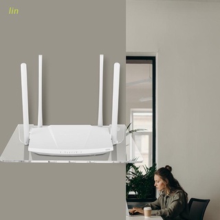 lin soporte de pared acrílico universal para wifi router tv box set top