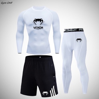 s-3xl hombres ropa deportiva de compresión de secado rápido conjuntos de correr gimnasio fitness chándales
