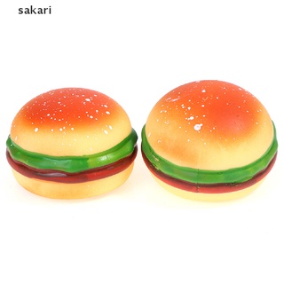 [sakari] juguetes blandos de levantamiento lento jumbo suave exprimir presión alivio del estrés juguete hamburguesa [sakari]