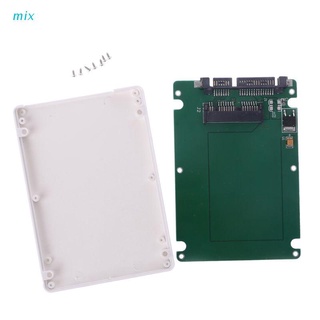 mix 1.8" Micro SATA 16 Pin SSD To 2.5" SATA 22Pin HDD Adapter Converter With Case