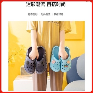 Simy sandalias para hombre y zapatillas Casual de fondo suave zapatos versión Baotou sandalias de los hombres de la moda antideslizante agujero de playa zapatos tamaño 40-44~96~