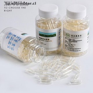 (new**) 100Pcs/Bottle Empty Hard Gelatin Capsule Gel Pills Vitamins Cases Containers lucaiitombter.cl