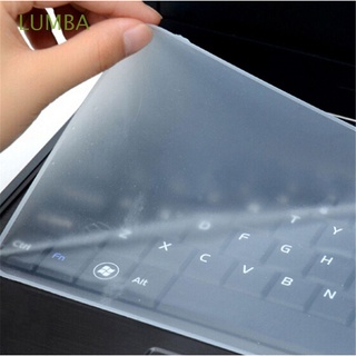 lumba práctico teclado portátil cubierta impermeable gel de silicona portátil teclado película protectora universal a prueba de polvo protector transparente 10-17 pulgadas