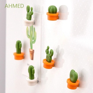 AHMED Mini Imanes Para Nevera Lindo Cactus Mensaje Pegatina Suculenta Refrigerador Imán Botón Novedad Decoración Del Hogar/Multicolor