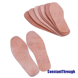 (constantthrough) 1 par de plantillas de cuero transpirables mujeres hombres ultra delgado desodorante zapatos plantilla almohadilla (5)