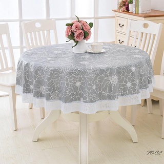 137 cm redondo pastoral de plástico mantel impermeable pvc floral impreso mesa redonda cubierta de la decoración del hogar de la boda