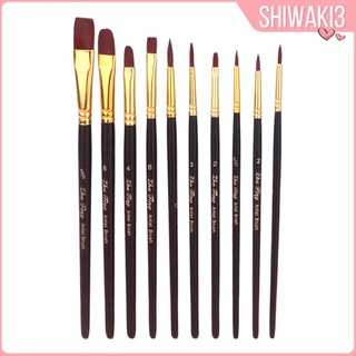 [Shiwaki3] Pinceles de acuarela para artista, suave, redondo, profesional para artista de tinta (5)