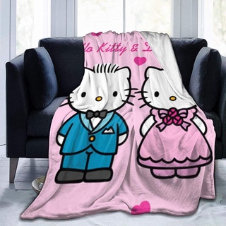 sdinaz hello kitty manta de franela sherpa manta super fit sofá cama, sofá, silla, cama de campamento sala de estar (50in60in)