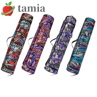 TAMIA Printed Yoga Mat Bag Gym Pilates Fitness Sports Exercise Pad Carry Backpack