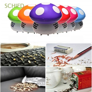 SCHIED Cute Keyboard Cleaner Mushroom Cleaning Appliances Vacuum Cleaner Wireless Office Energy Saving Mini Cartoon Home Dust Remover