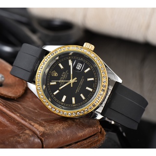 Diamond Ring Tape Log Rolex Fashion Luxury AAA Brand Business Watches Men's Quartz Waterproof Watch (3)