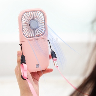 USB portable hanging neck fan with power bank