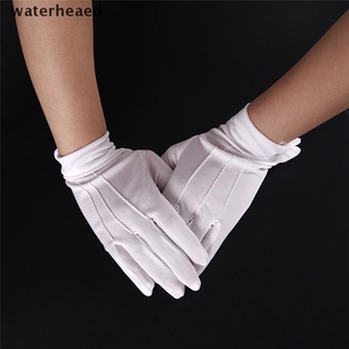 (waterheaed) 1 par de guantes formales blancos blancos honor guard desfile santa mujeres hombres inspección en venta