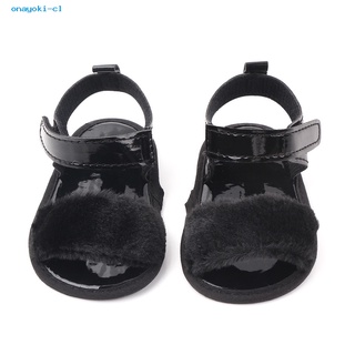 En Verano De Cuero Sintético De Felpa De Suela Suave Sandalias De Bebé Niñas Niño Prewalker Zapatos (3)