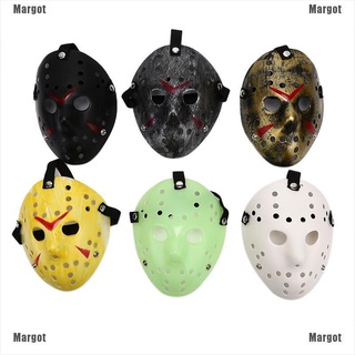 [Margot] Máscara de fiesta de Halloween Jason Voorhees viernes disfraces de terror película Cosplay Hockey