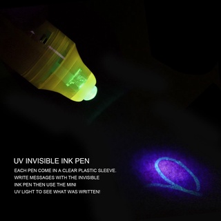 Pluma De seguridad donghuang con luz Uv 2 en 1 con Tinta negra Uv invisible