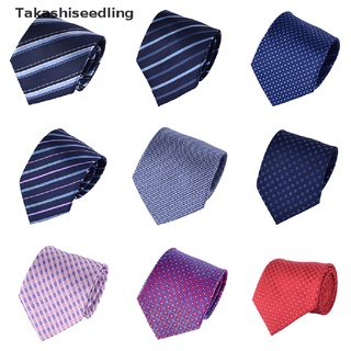 Takashiseedling/ clásico rayas cuello corbata para hombre seda corbata Jacquard lazos tejidos boda productos populares