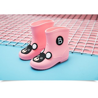 Binja Skidproof niños botas de lluvia niños zapatos de lluvia Galoshes zapatos de agua (4)