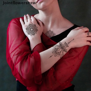 [jfn] calcomanía temporal de tatuaje a prueba de agua, color negro, retro, diseño de mano, tatuaje, pegatina de tatuaje [jointflowersnew]