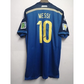 Copa del Mundo 2014 Argentina local y visitante camiseta Messi / Aguelo / Igine / Di Maria (1)