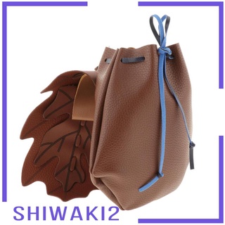 [SHIWAKI2] Monedero Medieval vikingo con cordón pequeño bolso de cintura Larp bolsa renacimiento (9)