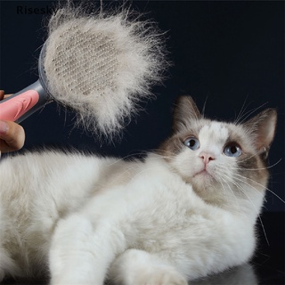 Risesky Cepillo Peine Para Mascotas De Auto-Limpieza Profesional Aseo Gato Baño Nuevo (6)