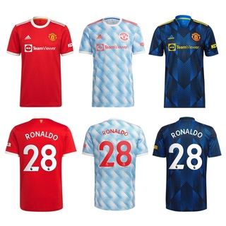 Manchester United home away tercera camisa 2021-22 con impresión RONALDO 28
