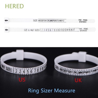 hered new ring sizer medir hombres y mujeres genuino probador de dedo calibre tamaños a-z reino unido/estadounidense británico/americano de alta calidad anillo de boda banda