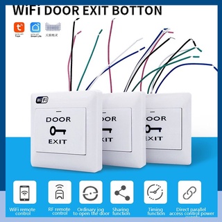 WIFI Smart Door Access Control System Switch Tuya Smart life App wireless remote control support Button Manual Switch te