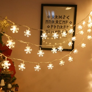 copo de nieve estrella luna led cadena de luz para cortina de hadas guirnalda lámpara de navidad año nuevo decoración