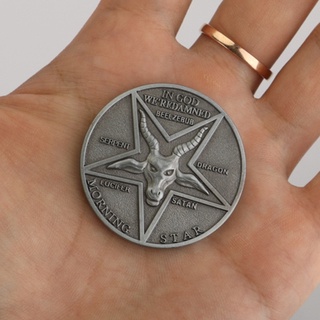 Accesorios para Cosplay de Lucifer Morning Star satánico Pentecostal Coin SPEE