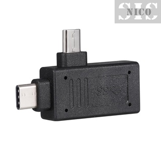 Otg adaptador tipo C Micro USB a USB Cable adaptador OTG conector Type-C Micro USB macho a USB hembra OTG adaptador (3)