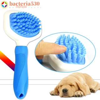 bacteria530 Silicone Pet Dog Cat Grooming Comb Cleaning Brush With Non-slip Handle Grooming Tool Pet Supplies