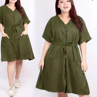 Trend mini vestido jumbo maxi vestido de gran tamaño ropa de trabajo para las mujeres gordas embarazadas lactancia materna dep botones